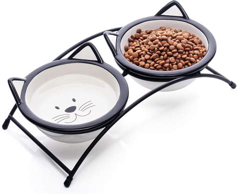 Y Yhy Cat Food Bowls Setraised Cat Bowls For Food And Waterceramic