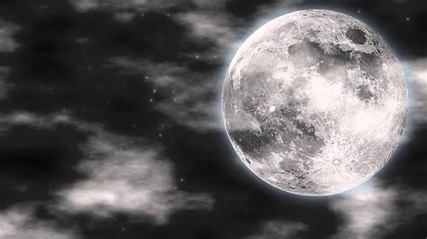 What if earth had no moon? Full Moon Video Background - YouTube