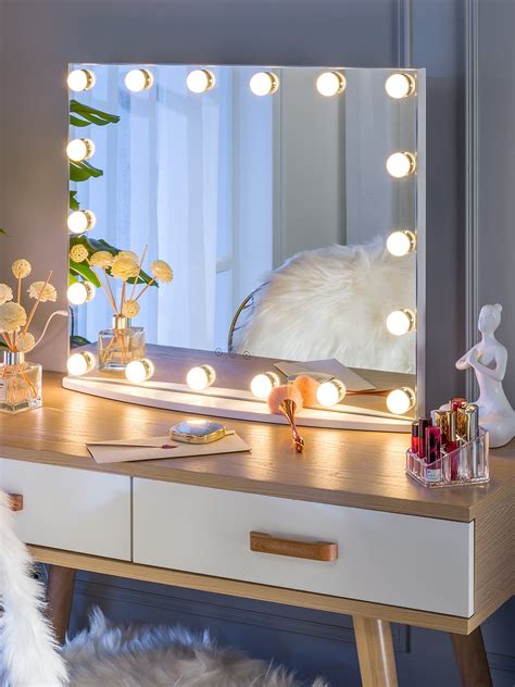 Luxfurni Vanity Mirror With Makeup Lights Large Hollywood Light Up Mirrors For Sale Phoenix