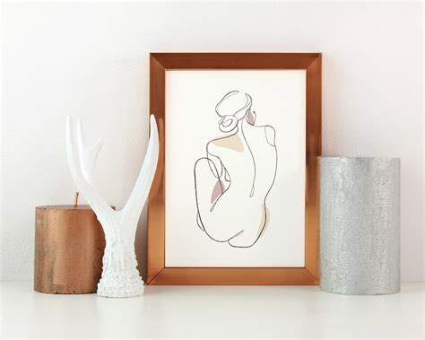 Erotic One Line Art Nude Line Drawing Sexy Drawing Etsy