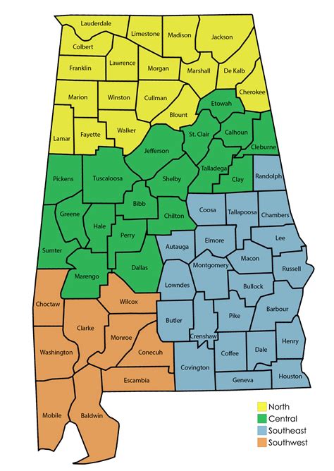 Alabama Registry Of Interpreters For The Deaf Regions