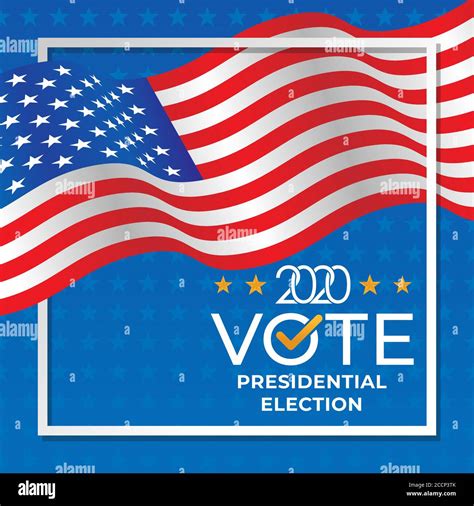 United States Of America Presidential Election 2020 Vector Illustration