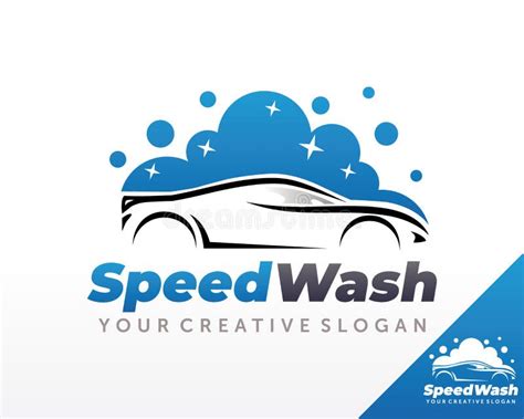Car Wash Logo Cleaning Car Logo Design Vector Stock Vector Illustration Of Blue Creative