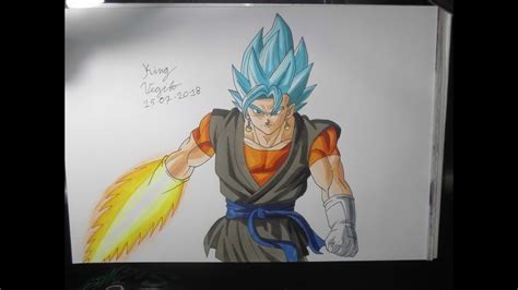 Drawing Vegito Super Saiyan Blue Super Dragon Ball Heroes Youtube