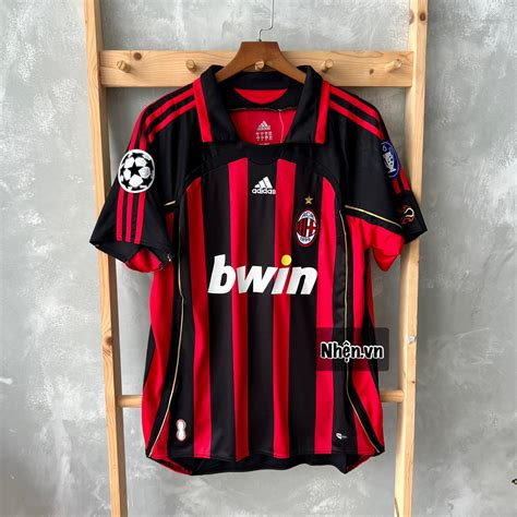 ÁO ĐẤU AC MILAN SÂN NHÀ RETRO 2006/07 – Nhện Shop