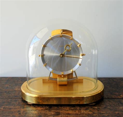 Vintage Kundo Glass Domed Anniversary Clock Battery Operated Etsy