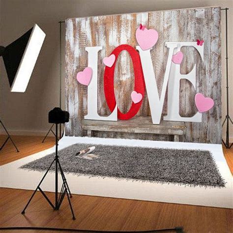 Wood Wall Photography Backdrops Love Valentine By Artbackground