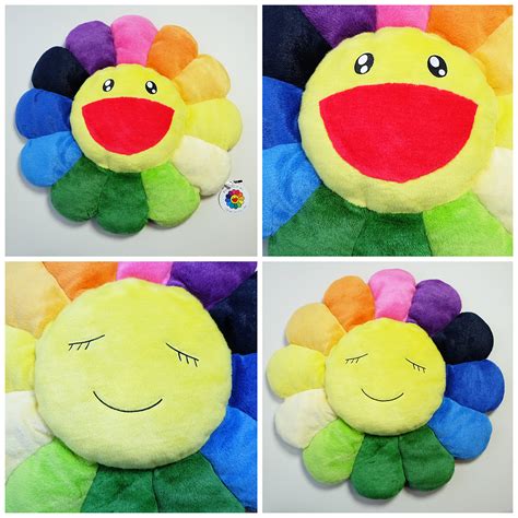 You have to cop this if you're looking to brighten up your house. Kawaii Kaikaikiki Takashi Murakami Flower Pillow Cushion (Rainbow - 60cm) | Murakami flower ...