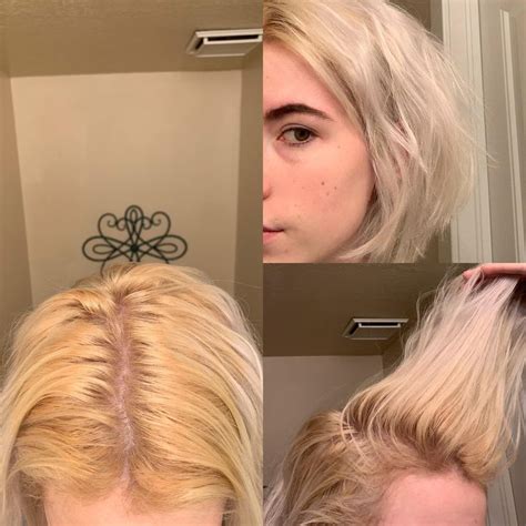 Do I Bleach Or Tone My Roots Again Im Trying To Lighten My Over Inch Of Roots To Match The