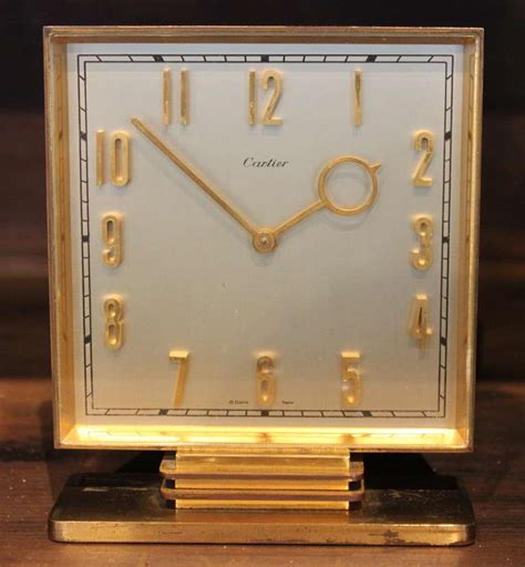Cartier Art Deco Style Table Desk Clock At 1stdibs