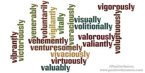 Positive Adverbs That Start With V