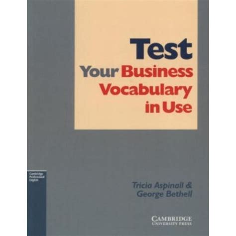 Test Your Business Vocabulary In Use Intermediate