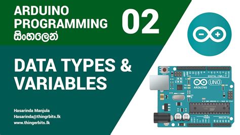 Arduino Programming Sinhala Tutorial 02 Data Types And Variables