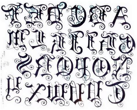 Old English Tattoo Lettering Fonts Tattoos Gallery