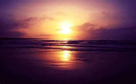 Wallpaper Sunlight Landscape Sunset Sea Nature Reflection Beach