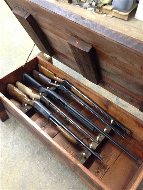 Assemble table top assemble table top first drilling pocket holes in each of the six 2x6x38.5″ boards as shown. Plans For A Coffee Table Gun Cabinet - WoodWorking ...