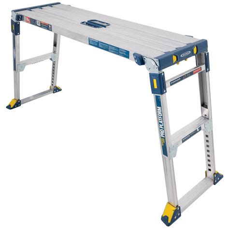 Werner Ap 2030 Aluminium Adjustable Pro Work Platform Ladders4sale