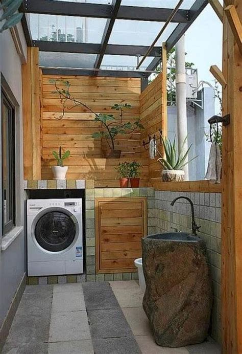 Ideas For The Washing Area Outdoor Laundry Rooms Apartment Balcony