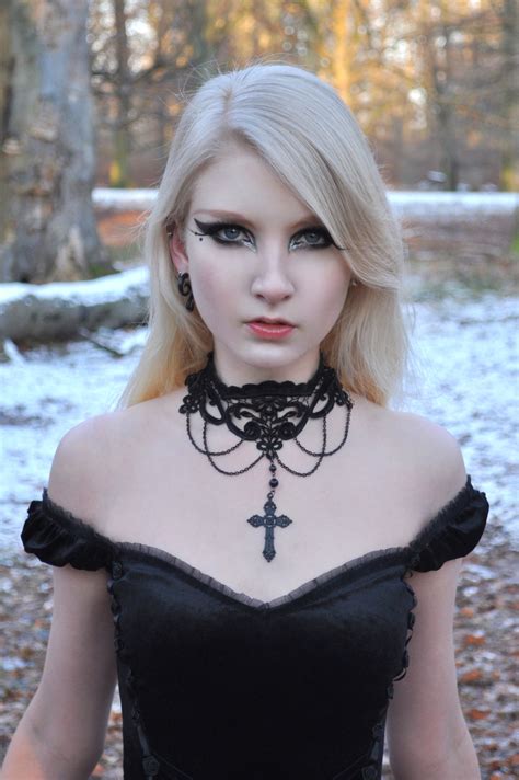 Pretty Blonde Goth Gothic Fashion Goth Beauty