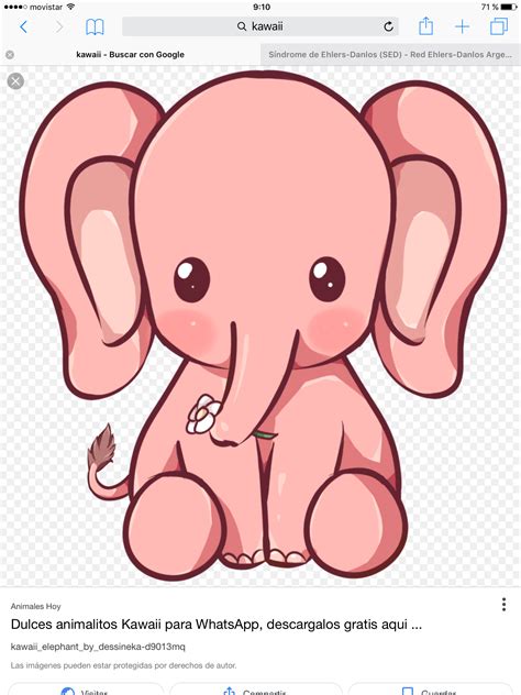 Pin By Blanca Peralta On Dibujos Kawaii Cute Elephant Cartoon Cute