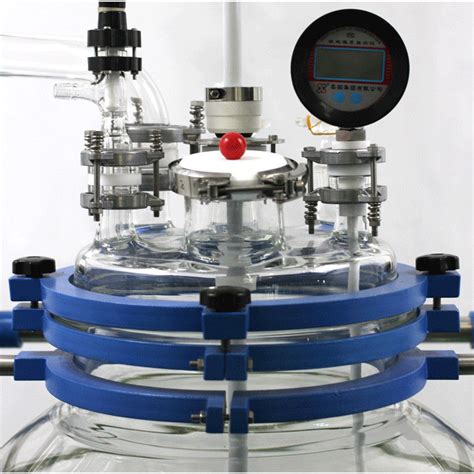 High Precision Double Jacketed Glass Reactor Lab Glass Reactor Corrosion Resistant