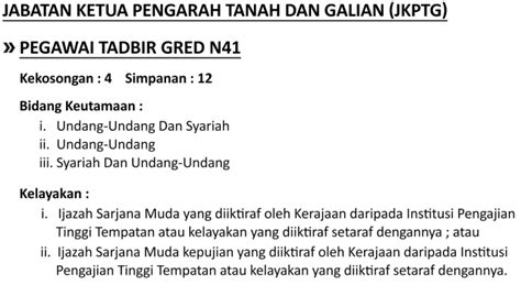 Berikut merupakan maklumat iklan kerja kosong yang ditawarkan oleh majikan terlibat. Jawatan Kosong Jabatan Ketua Pengarah Tanah Dan Galian ...
