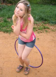 Gndshelby Gnd Model Shelby Petite Teen Shelby Plays Around With A Hoola Hoop