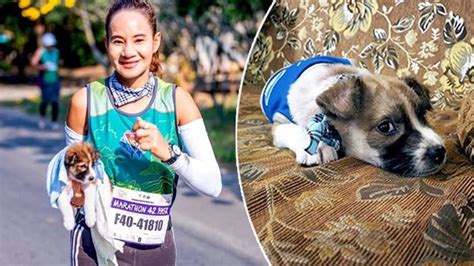 Una Maratoniana Rescata A Un Cachorro Abandonado En Mitad De La Carrera