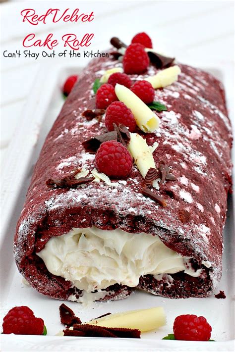 This old fashioned red velvet cake recipe is moist and fluffy. Red Velvet Cake Roll - Can't Stay Out of the Kitchen