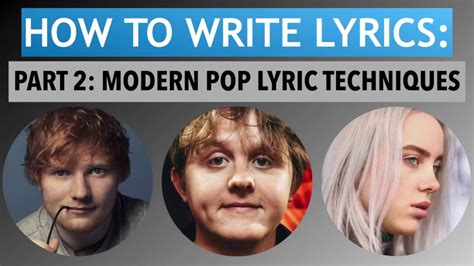 How To Write Lyrics Part 2 Common Techniques Songwriting Tips