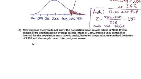 Sampling Distribution And Confidence Interval Example Youtube