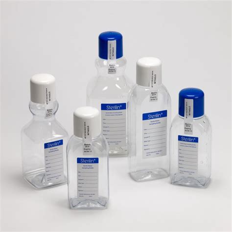 350ml Rectangular Pet Water Sampling Bottle With Sodium Thiosulphate