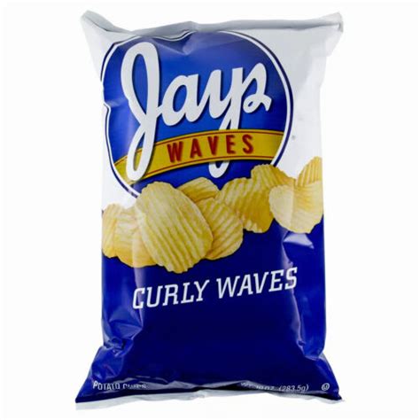 Jays Curly Waves Big Bag Potato Chips Pack Of 2 10oz Bag A Chicago