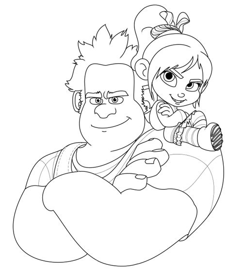 Wreck-it Ralph Coloring Pages | Disney coloring pages, Cartoon coloring pages, Coloring books