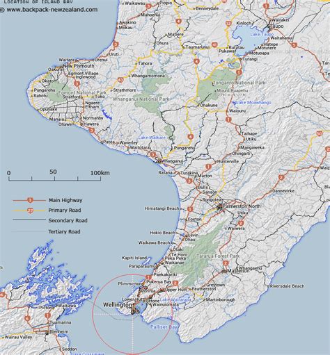 Where Is Island Bay Map New Zealand Maps