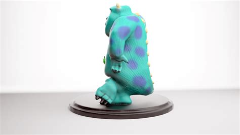 3d Printed Mike And Sully From Monster Inc By Designereng Pinshape