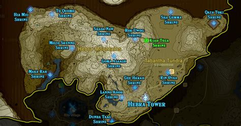 Breath Of The Wild First 4 Shrine Locations Map