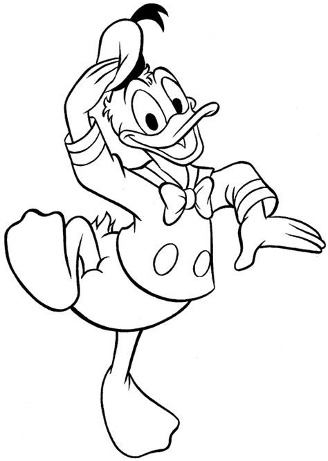 Dessin Donald Duck 30142 Dessins Animés à Colorier Coloriages à