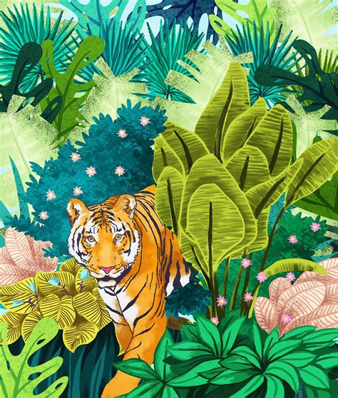 Jungle Tiger Tiger Art Tiger Painting Jungle Art