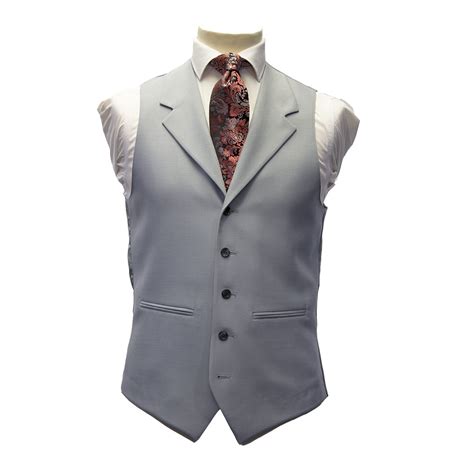 Dove Grey Waistcoat With Notch Lapel For Sale Royal Ascot Black Tie Uk