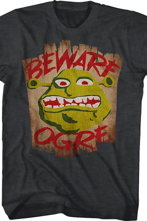 Beware Ogre Shrek T Shirt Mens