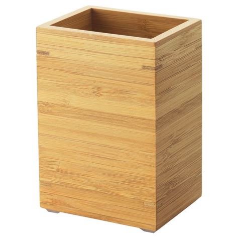 The natural bamboo wood creates a warm and calm feeling, turning any cold, sterile bathroom into a space where you want to stay. DRAGAN Toothbrush holder - bamboo | Wash basin accessories ...