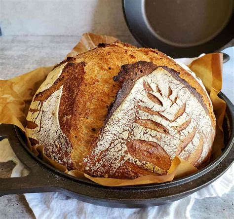 Simple No Knead Sourdough Bread Recipe Homestead And Chill