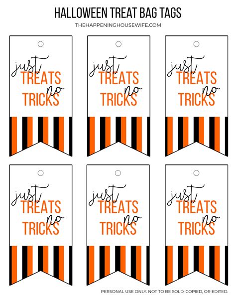 Halloween Treat Tags Halloween Teacher Ts Halloween Goodie Bags