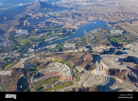 Lake Las Vegas, Henderson, Nevada, USA, aerial photo Stock Photo