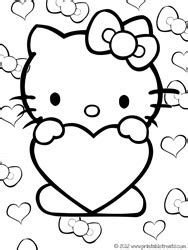 We have collected 37+ hello kitty heart coloring page images of various designs for you to color. Hello Kitty Valentines Coloring Pages — Printable Treats.com