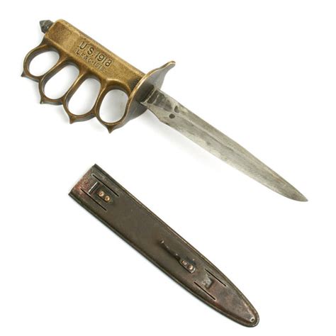 Original Us Wwi Model 1918 Mark I Trench Knife By Lf And C With