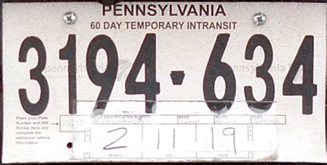 That's a question that you might not think of until you're contemplating the possibility of having homes in multiple states, but it's worth considering well. Pennsylvania InTransit Temp Tags