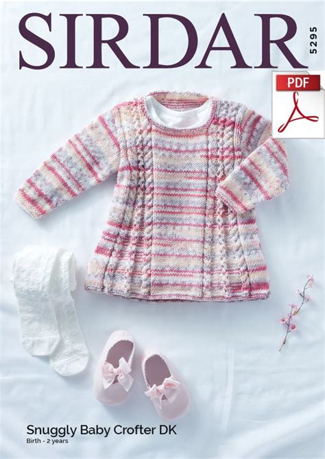 Check spelling or type a new query. Sirdar 5295 - Babies Tunic in Snuggly Baby Crofter DK ...