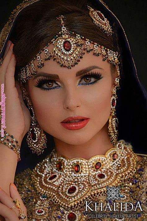 Gorgeous Arabic Pakistani Wedding Makeup Indianjewelry With Images Indian Bridal Makeup